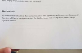 weird CV, ridiculous mistakes in CV, Resume, positive and negative points in CV, weaknesses, CV, viral news, social media, comedy news, trending