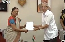 anandiben patel, Gujarat CM