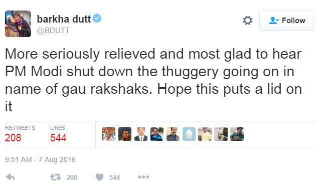 pm modi, gau rakshak, barkha dutt