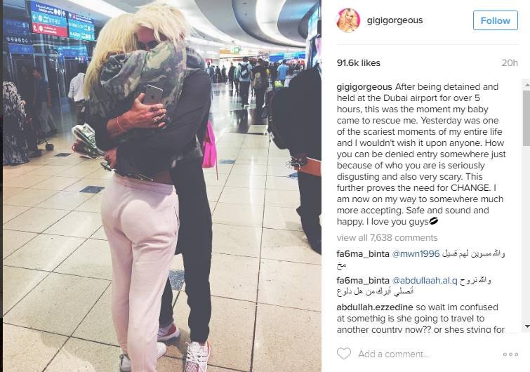"gigi gorgeous, gigi gorgeous detained dubai, gigi gorgeous transgender, gigi gorgeous detained airport dubai, gigi loren