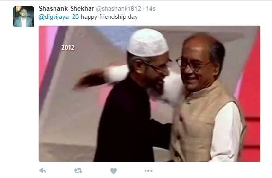 digvijaya singh, friendship day