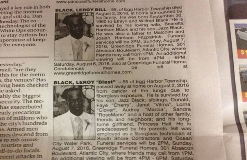 BLACK, LEROY BILL obit