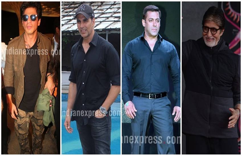 फोर्ब्स पत्रिका ने 2016 की अपनी सूची में बॉलीवुड सितारे शाहरुख खान, अमिताभ बच्चन, सलमान खान और अक्षय कुमार को दुनिया के सबसे अधिक मेहनताना पाने वाले सितारों में शुमार किया है। फोर्ब्स पत्रिका ने 2016 की अपनी सूची में बॉलीवुड सितारे शाहरुख खान, अमिताभ बच्चन, सलमान खान और अक्षय कुमार को दुनिया के सबसे अधिक मेहनताना पाने वाले सितारों में शुमार किया है।