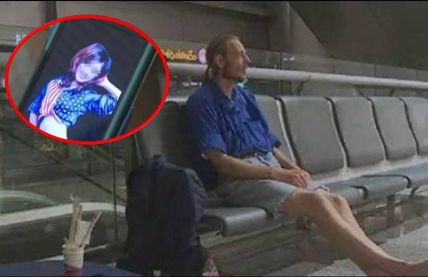 china, china airport, man waiting for girlfriend, man waits 10 days, Alexander Peter Cirk, Zhang,
