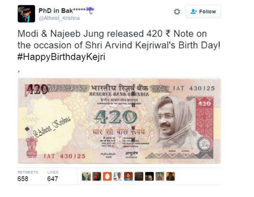 Arvind Kejriwal, Arvind Kejriwal birthday, twitter