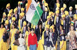 rio olympics 2016, rio 2016, rio 2016 olympics, opening ceremony, India flag bearer, indian women saree olympics, flag bearer, Rio 2016 Olympics, Olympics india dress, Rio Olympics 2016, Rio Olympics, Rio 2016, olympics opening ceremony india, india olympics opening ceremony, sports news