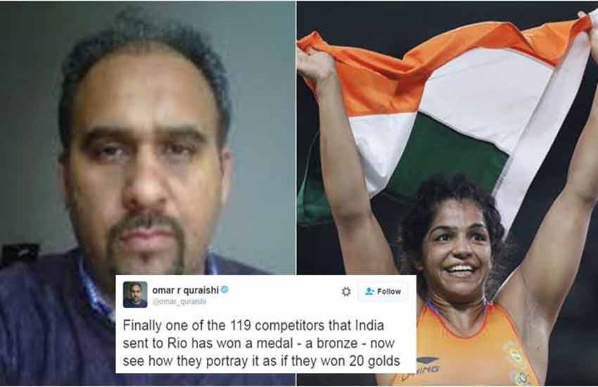 pv sindhu, rio olympics, pakistani journalist mocks team india, sakshi malik, omar r quraishi, amitabh bachchan