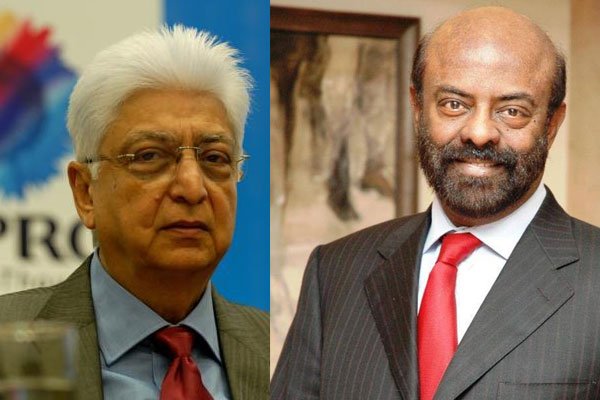  विप्रो के चेयरमैन अजीम प्रेमजी और एचसीएल के सह-संस्थापक शिव नाडार