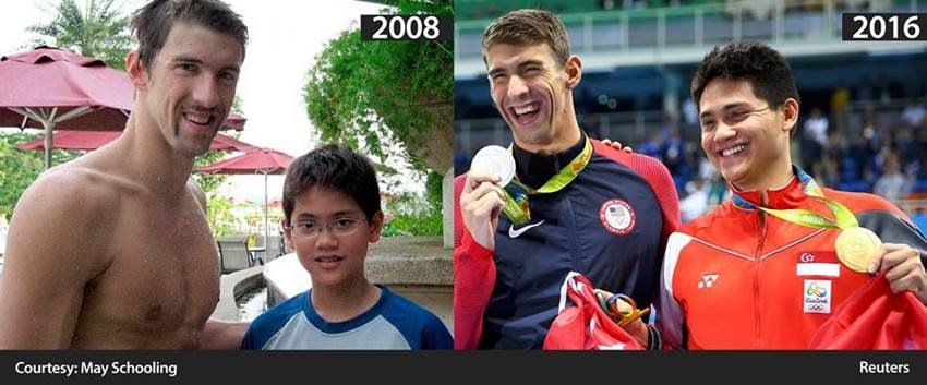 joseph schooling, michael phelps, swimming, rio olympics 2016, rio 2016