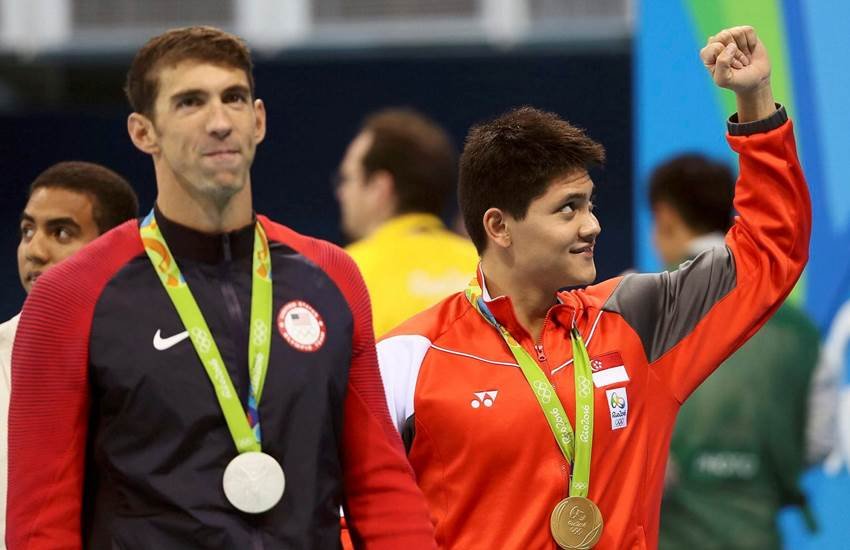 joseph schooling, michael phelps, swimming, rio olympics 2016, rio 2016