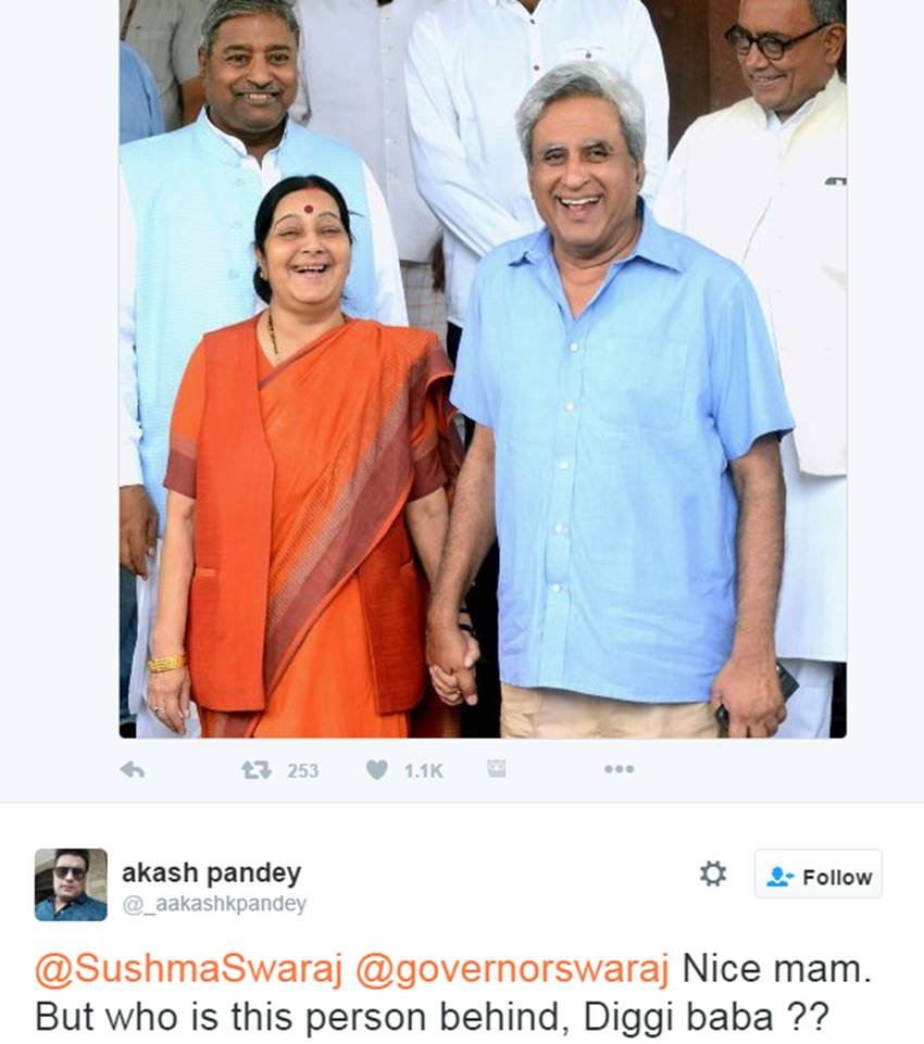 Sushma Swaraj, Swaraj Kaushal, Parliament, Sushma Swaraj husband, Youngest Governor of India, Digvijaya Singh, Sushma Swaraj twitter, Vinay Katiyar, India News, Jansatta