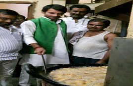 Tej Pratap Yadav, canteen, Making sweet, Assembly canteen