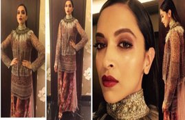 "Deepika Padukone, Sabyasachi Mukherjee, Giant International awards, Mumbai, Sabyasachi Creation