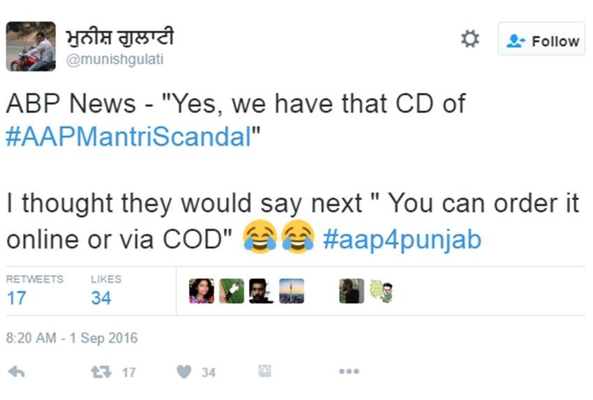 Sandeep Kumar, AAP Sex CD, Sandeep Kumar Sex CD, AAP sextape, Arvind Kejriwal, Sandeep Kumar AAP Sex Scandals, Sex scandals, Latest sex scandals, Twitter Trolls, India News, Jansatta