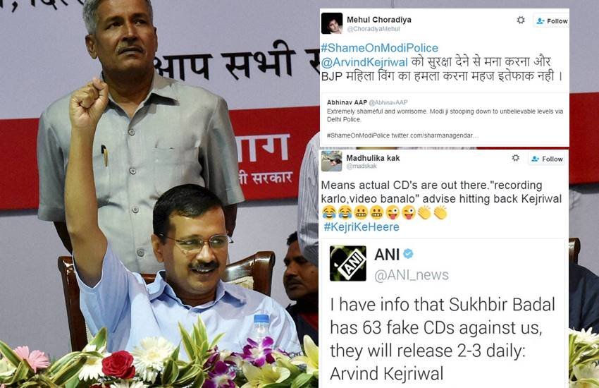 Arvind Kejriwal, Kejriwal Attack, AAP, AK in Punjab, Kejriwal Manhandled, Kejriwal in Train, Aam Aadmi party, Narendra Modi, BJP, Twitter War, Twitter Trends, Viral News, KejriKeHeere, ShameOnModiPolice, India news, jansatta