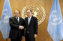 Ban Ki moon, Nawaz sharif, Ban Ki moon nawaz sharif, India Pakistan Kashmir, Ban Ki moon kashmir, Nawaz sharif meet ban ki moon, Nawaz sharif UNGA Speech, Nawaz sharif news, Nawaz sharif kashmir, Nawaz sharif latest News