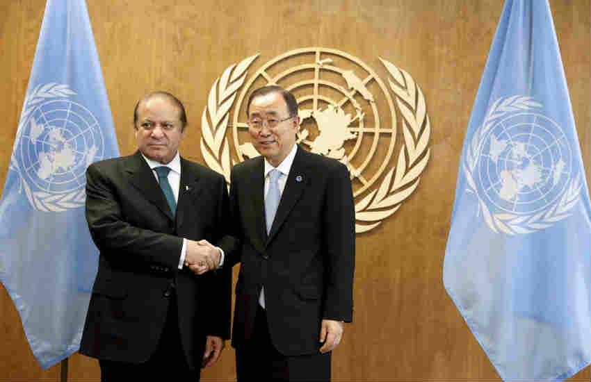 Ban Ki moon, Nawaz sharif, Ban Ki moon nawaz sharif, India Pakistan Kashmir, Ban Ki moon kashmir, Nawaz sharif meet ban ki moon, Nawaz sharif UNGA Speech, Nawaz sharif news, Nawaz sharif kashmir, Nawaz sharif latest News