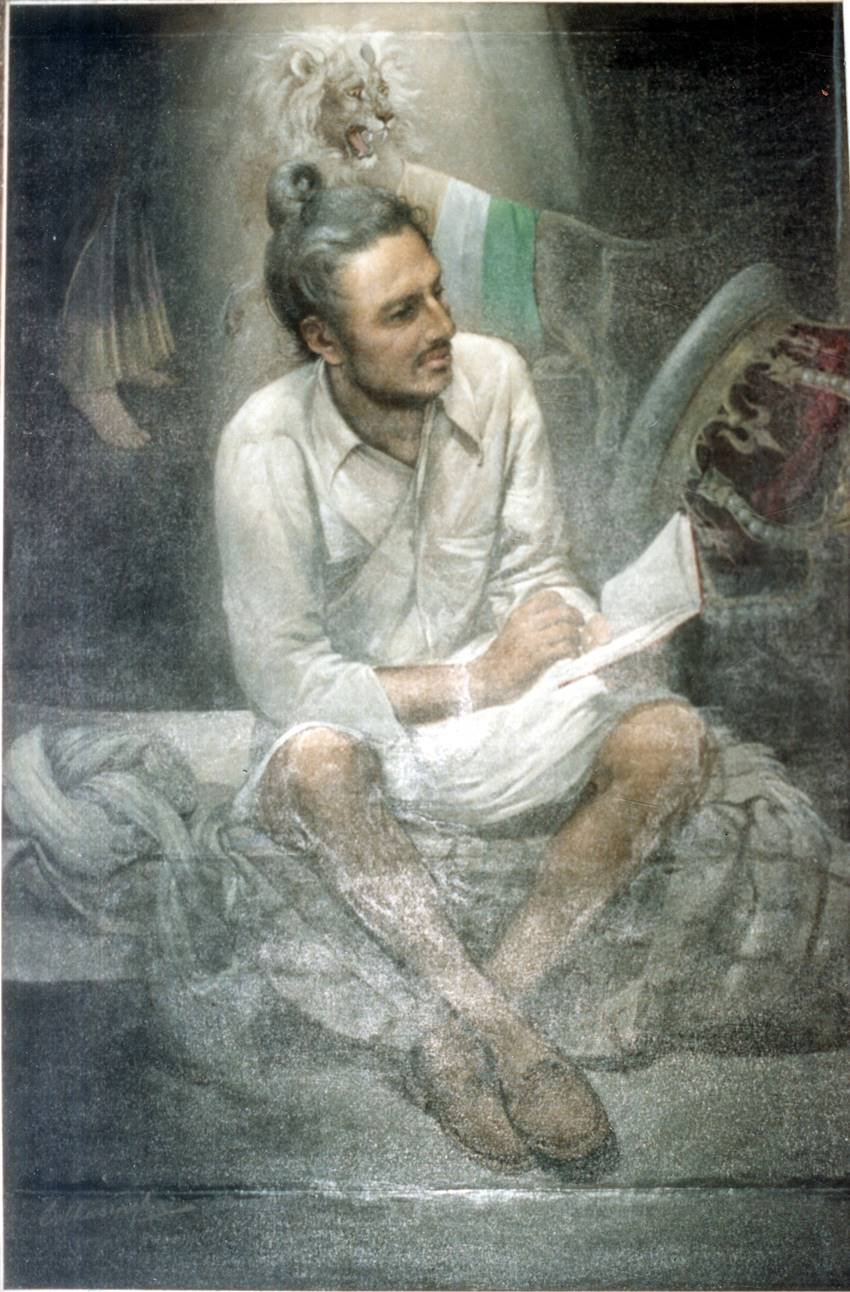 भगत सिंह की एक पेंटिंग।( Express archive photo)