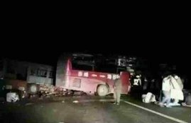 China Road Accident, China bus truck, China Yakeshi, China Mongolia News