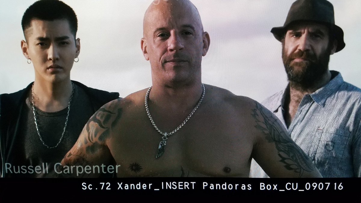 कारुसो ने फिल्म के लीड विन डीजल की ये तस्वीर शेयर की।