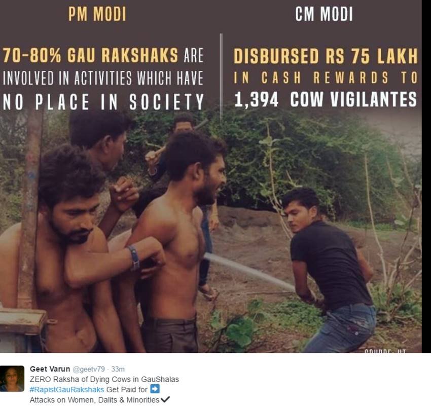 Beef, Gau Rakshak, Rape for Beef, Beef Rape, Raped for Eating Beef, RapistGauRakshak, Narendra Modi, Modi Govt, Cow Vigilants, Twitter Trends, Viral News, India news, jansatta