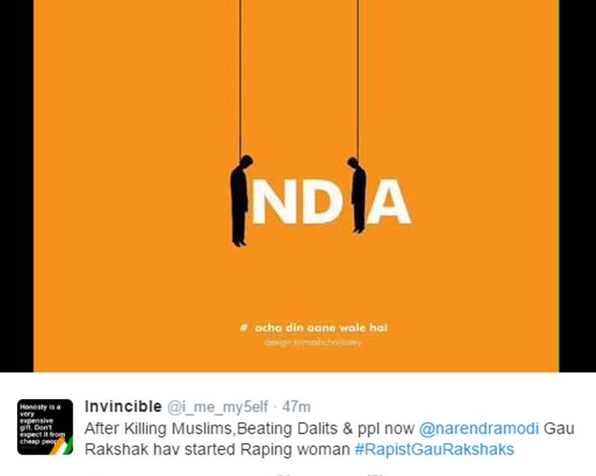 Beef, Gau Rakshak, Rape for Beef, Beef Rape, Raped for Eating Beef, RapistGauRakshak, Narendra Modi, Modi Govt, Cow Vigilants, Twitter Trends, Viral News, India news, jansatta