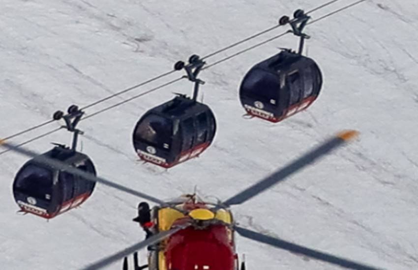 Mont Blanc, Mont blanc cable stuck, Mont Blanc stuck