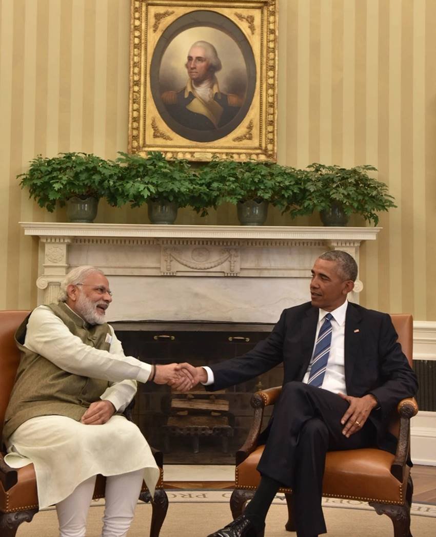 चीन के हांगझू में जी-20 शिखर सम्मेलन में भी मोदी और ओबामा के बीच वार्ता हुई थी। (Photo-PIB)
