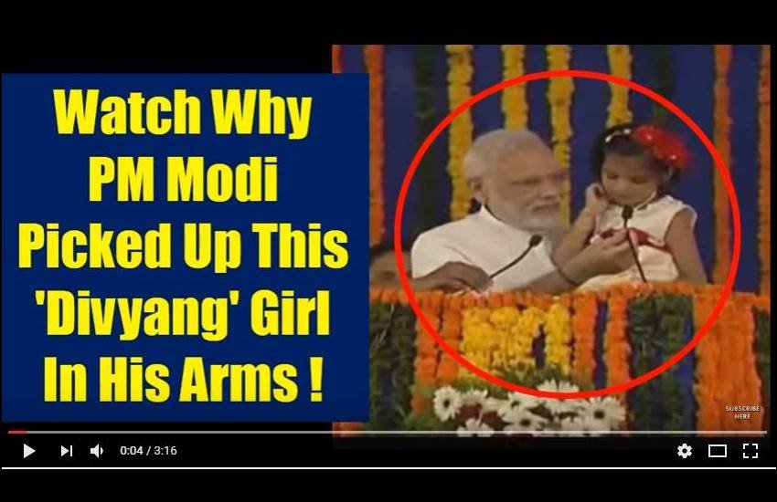 प्रधानमंत्री मोदी ने 66वें जन्‍मदिन पर दिव्‍यांगों को उपकरण बाटें और सभा को संबोधित किया।