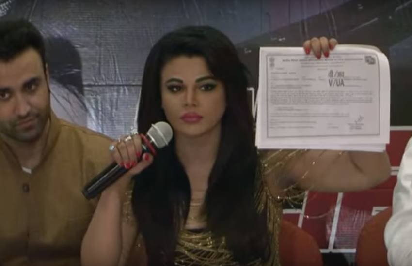 Rakhi Sawant thrashed Censor Board, Rakhi Sawant abusing, Rakhi Sawant abusing Sunny Leone, Rakhi Sawant abusing pahlaj nihlani, rakhi sawant movie Ek Kahani Julie Ki, rakhi sawant movie ek kahani julie ki trailer, Sunny Leone news, rakhi sawant a certificate