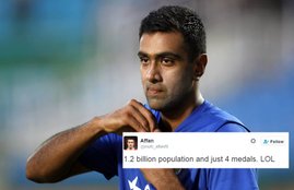 Ravichandran Ashwin, Rio Paralympics 2016, Indian Paralympic Contingent, Shahid Afridi. Piers Morgan, Virender Serhwag, Twitter Troll, Social Humour, India News, Trending News, Jansatta