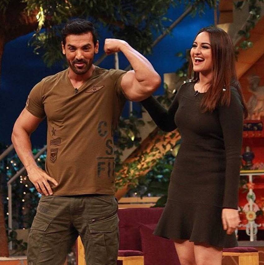 sonakshi sinha, john abrahim, john ibrahim, kapil sharma, Tahir Raj Bhasin, the kapil sharma show, force 2, force 2 promotion, force 2 star cast, force 2 release date, sonakshi sinha photos, sonakshi sinha in force 2, john abrahim force 2, force 2 villain name, force 2 teaser, force 2 trailer, bollywood news, entertainment news