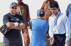 कोलकाता टेस्ट: न्यूजीलैंड के खिलाड़ियों ने ईडन गार्डंन पर गांगुली से लिए टिप्स