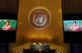 Sushma Swaraj, pakistan kashmir, un general assembly, Sushma Swaraj kashmir, Sushma Swaraj pakistan, Sushma Swaraj news, Sushma Swaraj latest news