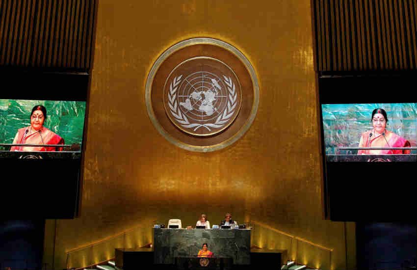 Sushma Swaraj, pakistan kashmir, un general assembly, Sushma Swaraj kashmir, Sushma Swaraj pakistan, Sushma Swaraj news, Sushma Swaraj latest news