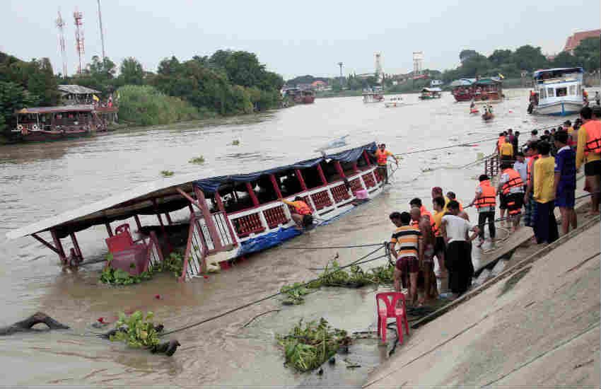 Thailand Pilgrim boat, Thailand boat capsizes, Chao Praya River, Thailand boat News, Thailand News, Thailand Latest news