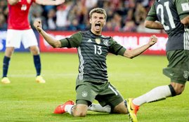 FIFA World Cup 2018, Football World Cup Qualifier, Germany Thomas Muller, Germany vs Norway