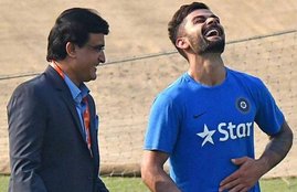 Saurav Ganguly, Virat Kohli, CAB president Saurav Ganguly, Indian Test captain Virat Kohli, India vs New Ze-land, Saurav Ganguly Praises Virat Kohli