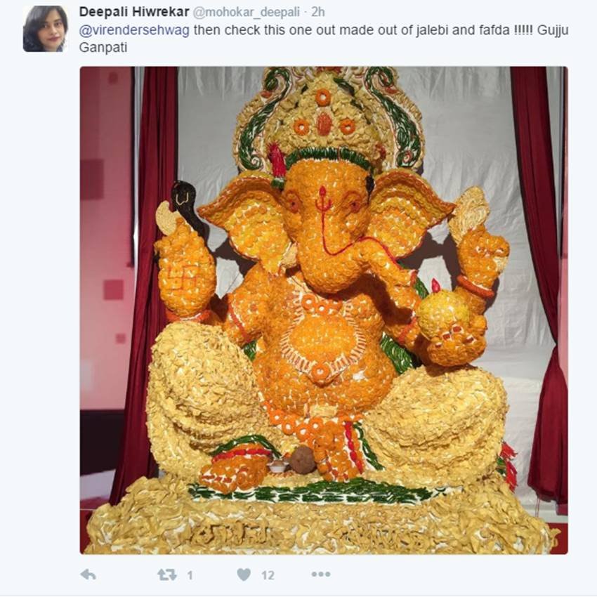 Virender Sehwag, twitter, ganesh chaturthi