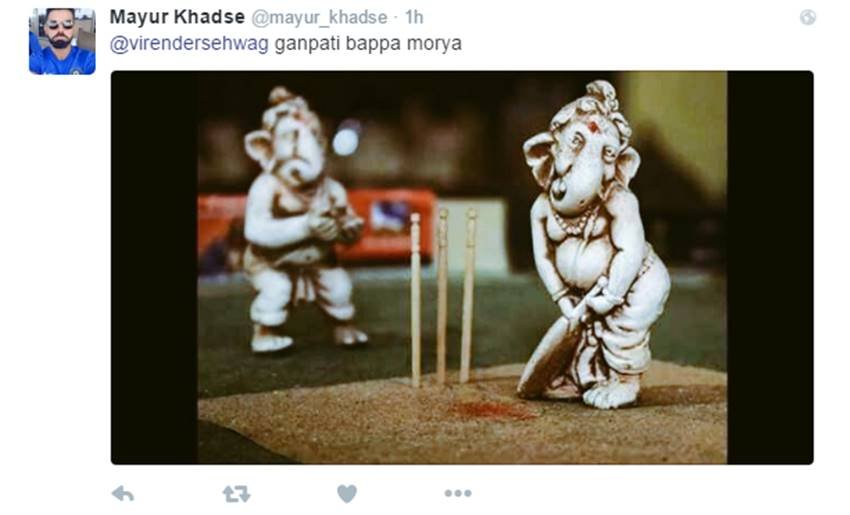 Virender Sehwag, twitter, ganesh chaturthi
