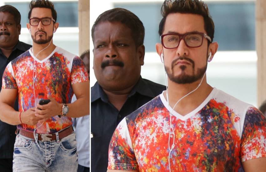 Aamir Khan, Aamir Khan new look, Aamir Khan secret superstar, Aamir Khan next, Aamir Khan mustache look, Aamir Khan new look from secret superstar, aamir khan bhuvan, aamir khan lagaan, aamir khandubai, aamir khan bollywood theme park dubai, aamir khan theme park ride, aamir khan lagaan ride, aamir khan lagaan ride dubai, Entertainment