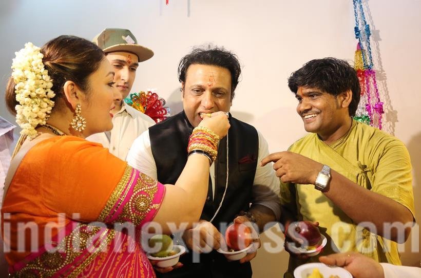ganesh chaturthi, ganesh, Govinda, Vivek Oberoi, Tusshar Kapoor, nana patekar, hema malini, photos, entertainment news, indian express, indian express news