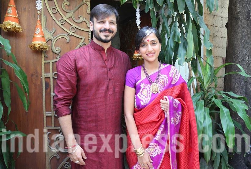 ganesh chaturthi, ganesh, Govinda, Vivek Oberoi, Tusshar Kapoor, nana patekar, hema malini, photos, entertainment news, indian express, indian express news