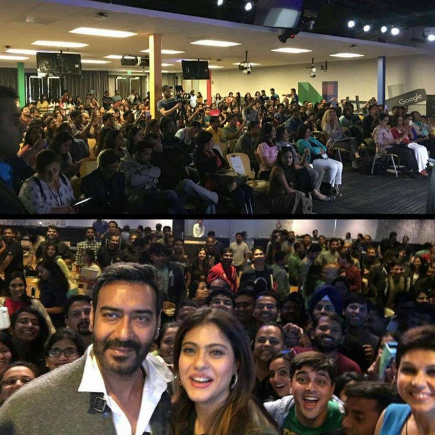 ajay devgan, ajay devgn, kajol devgn, shivaay, shivaay movie release, ajay devgn and kajol, kajol facebook, ajay and kajol sanfransisco, ajay and kajol facebook office, shivaay promotion, ajay devgn promoting shivaay, shivaay poster, shivaay photos, ajay devgn with kajol, shivaay songs, shivaay teaser, shivaay har har har, entertainment news, bollywood news