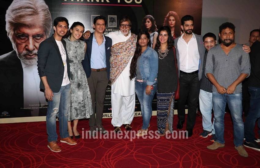 Amitabh Bachchan, Pink, Pink Movie, Navya Naveli Nanda, Aaradhya Bachchan, Big B, Big B pink, Amitabh Bachchan Pink, Amitabh bachchan pink movie, amitabh bachchan granddaughter, Pink movie promotion, Amitabh Bachchan Pink photos, Big B Pink photos, Big B photos, Amitabh Bachchan justice katju, Big B shoojit sircar, Navya Naveli Photos, Amitabh Bachchan Navya Naveli, Enetrtainment news, Bollywood