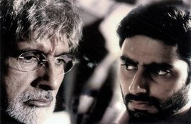 amitabh bachchan and abhishek bachchan in sarkar raj