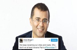 chetan bhagat, pakistan, twiiter, trending, kashmir, article 370