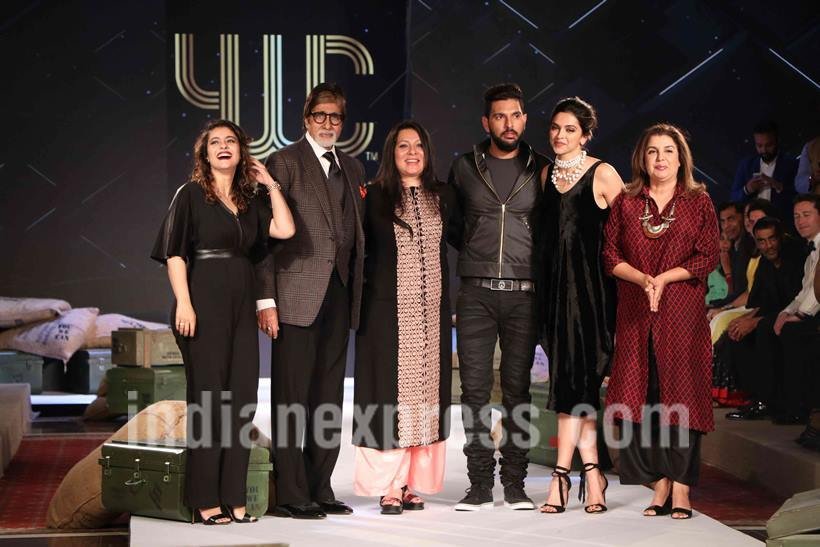 "Deepika Padukone, Amitabh Bachchan, farah khan, kajol, yujraj singh, You We Can fashion label launch, deepika images, kajol images, farah images, deepika padukone images, entertainment photos, entertainment news