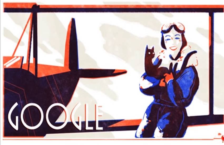 Jean Batten birthday, Jean Batten, Google, Google doodle, Jean Batten 107th Birthday, Jean Batten doodle, today's google doodle, jean battern google doodle, aviator Jean Batten, Jean Batten new Zealand, Jean Batten birthdate, google doodle Jean Batten, doodle, doodle Jean Batten, Jean Batten news in hindi