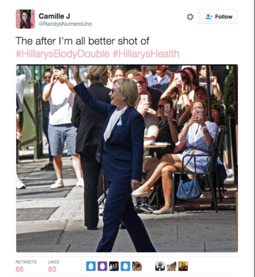 Hillary Clinton, Hillary Clinton Body Double, Donald Trump, 9/11, World Trade Center, WTC 9/11, US President Elections, Viral News, Twitter Trends, Social media, International News, Jansatta